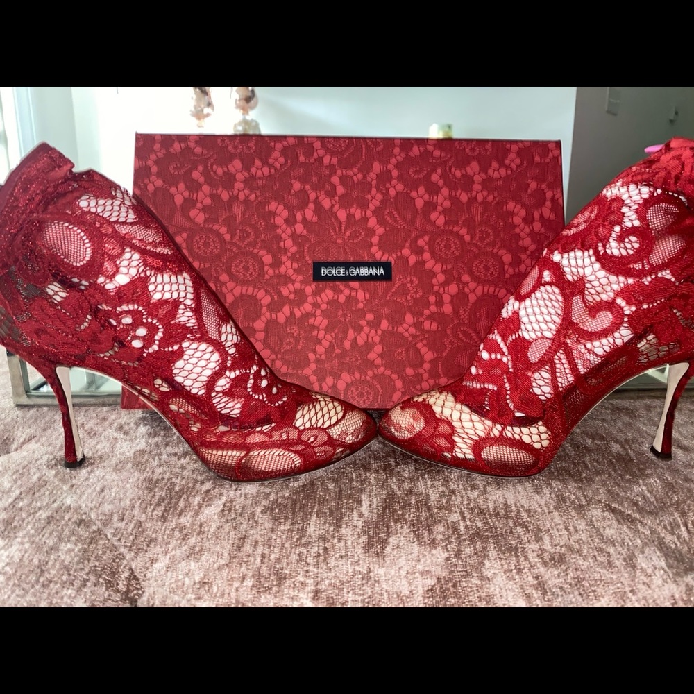 Dolce & Gabbana Lace Boots